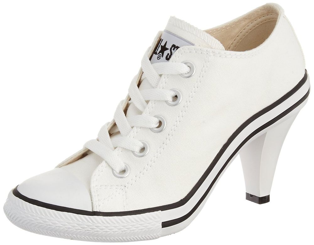 converse high heel tennis shoes